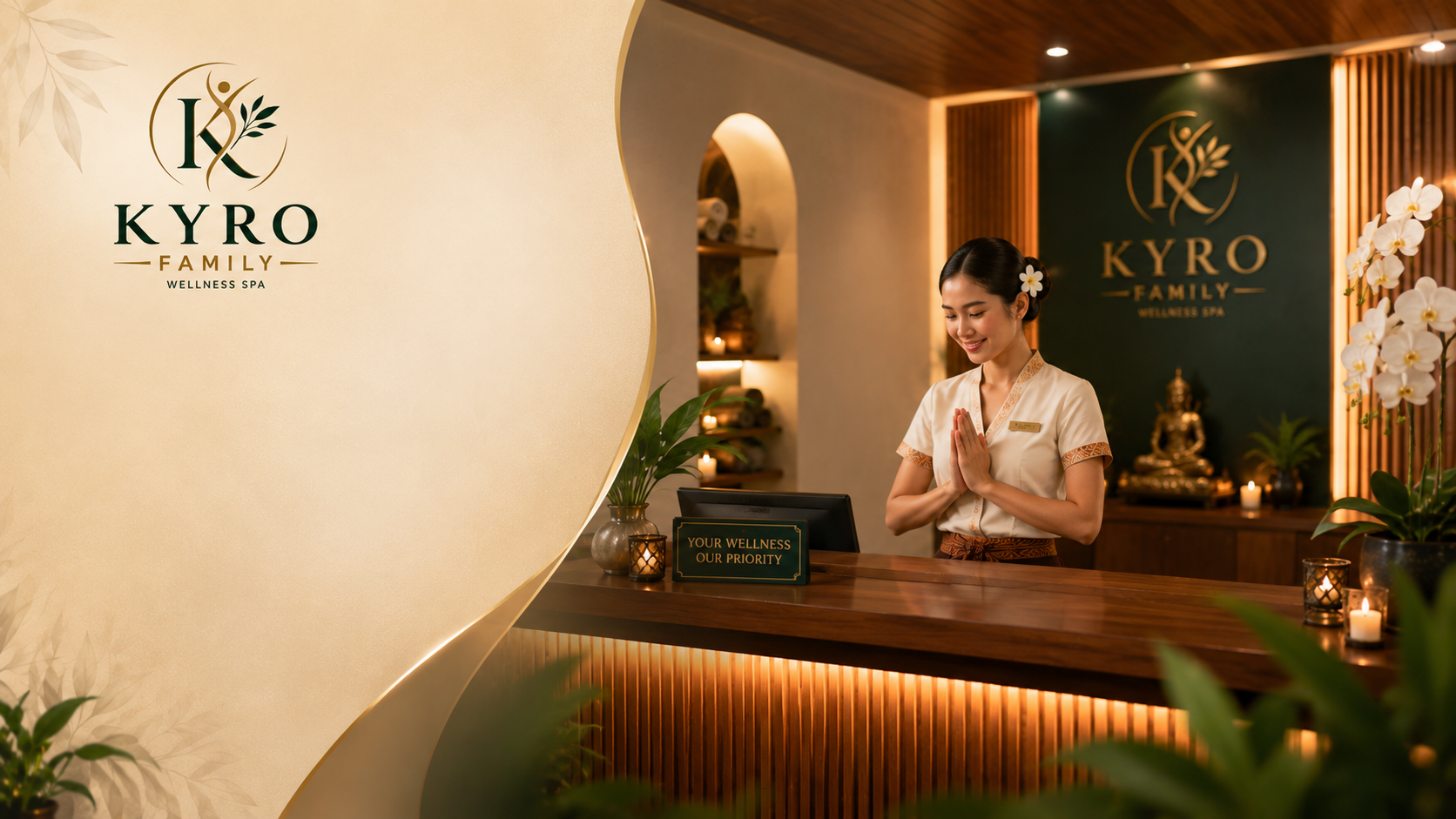 Kyro Wellness Spa reception and hospitality